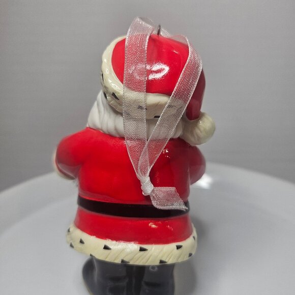 2022 Retro Jolly Santa Porcelain Hallmark Keepsake Special Edition Ornament # QX - Picture 3 of 7